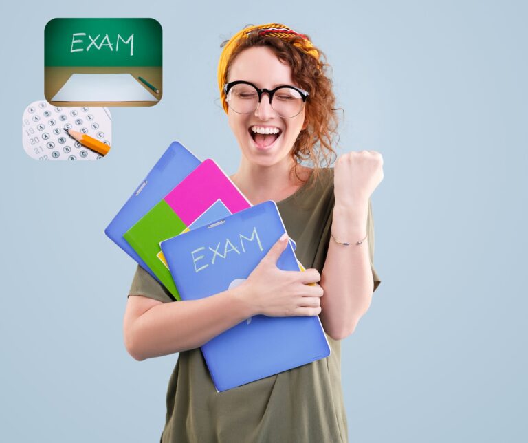 Uczeń, który dostał najwięcej punktów na maturze rozszerzonej z języka angielskiego online, korzystając z materiałów edukacyjnych.